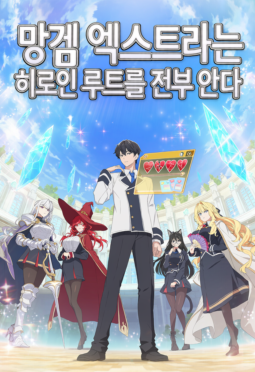 망겜 엑스트라는 히로인 루트를 전부 안다 표지
