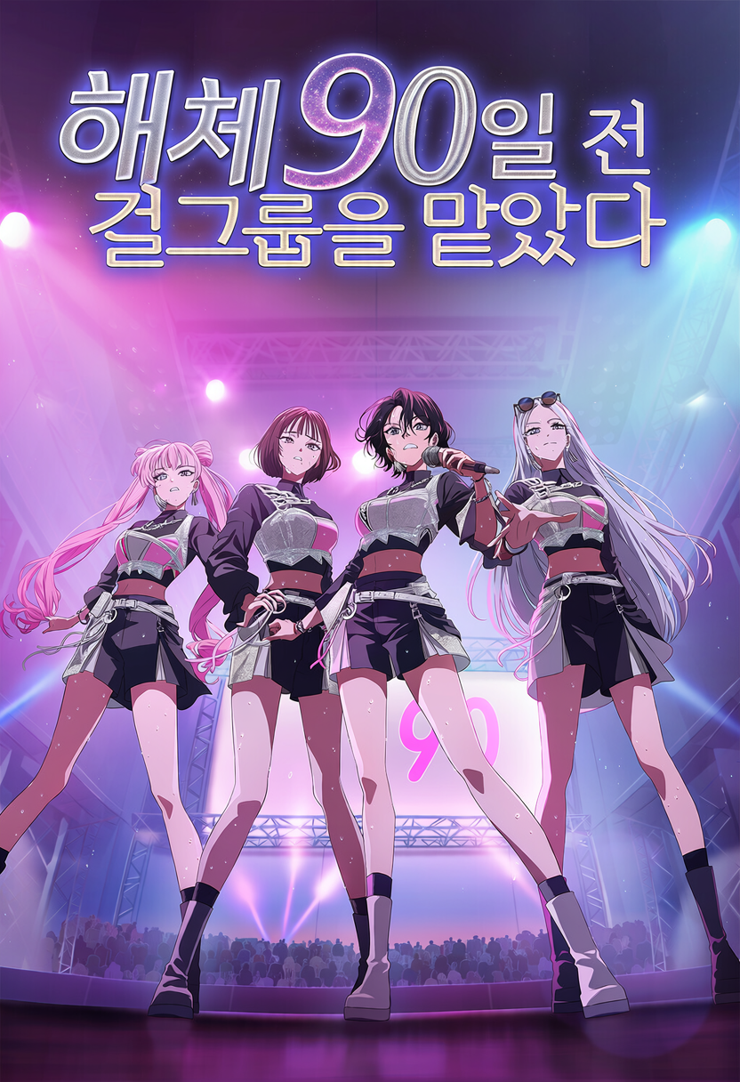 해체 90일 전 걸그룹을 맡았다 표지
