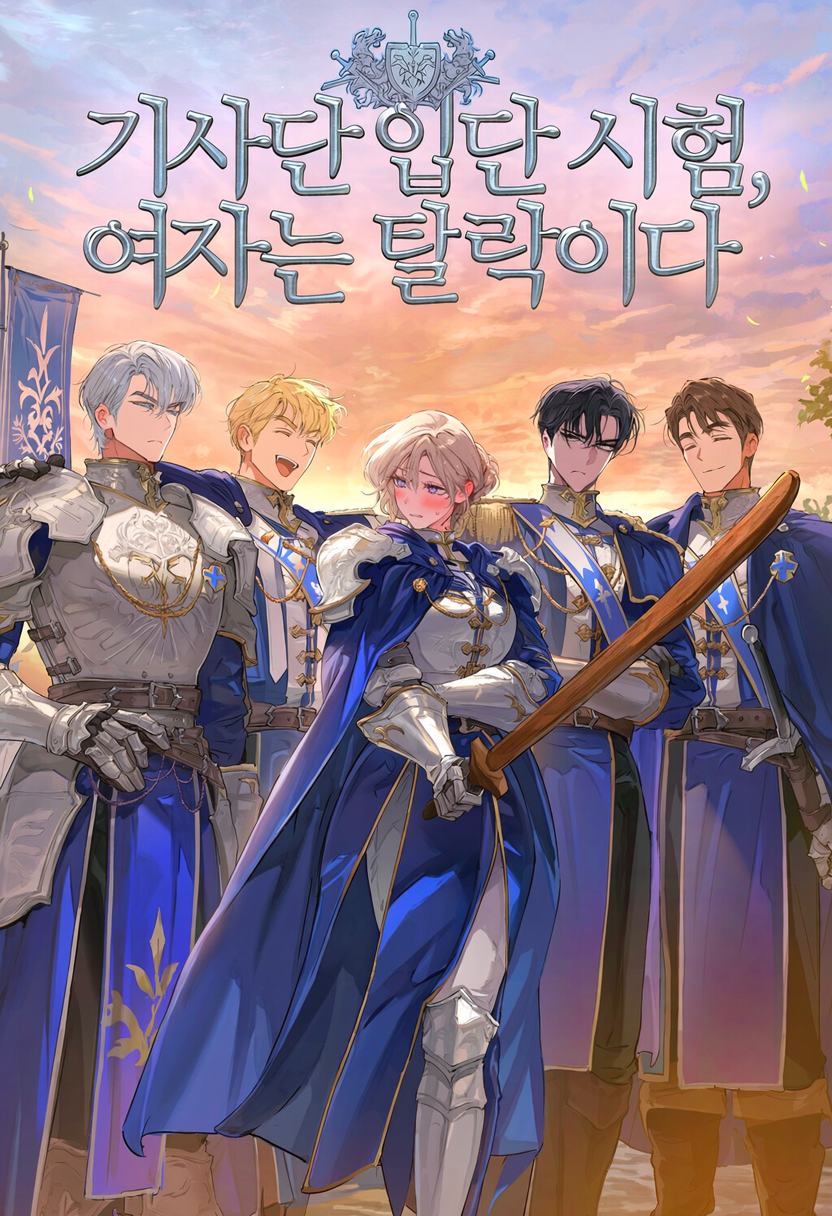 기사단 입단 시험, 여자는 탈락이다 표지