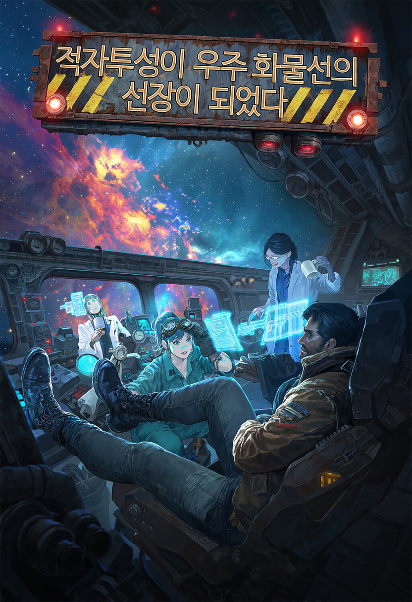 적자투성이 우주 화물선의 선장이 되었다 표지