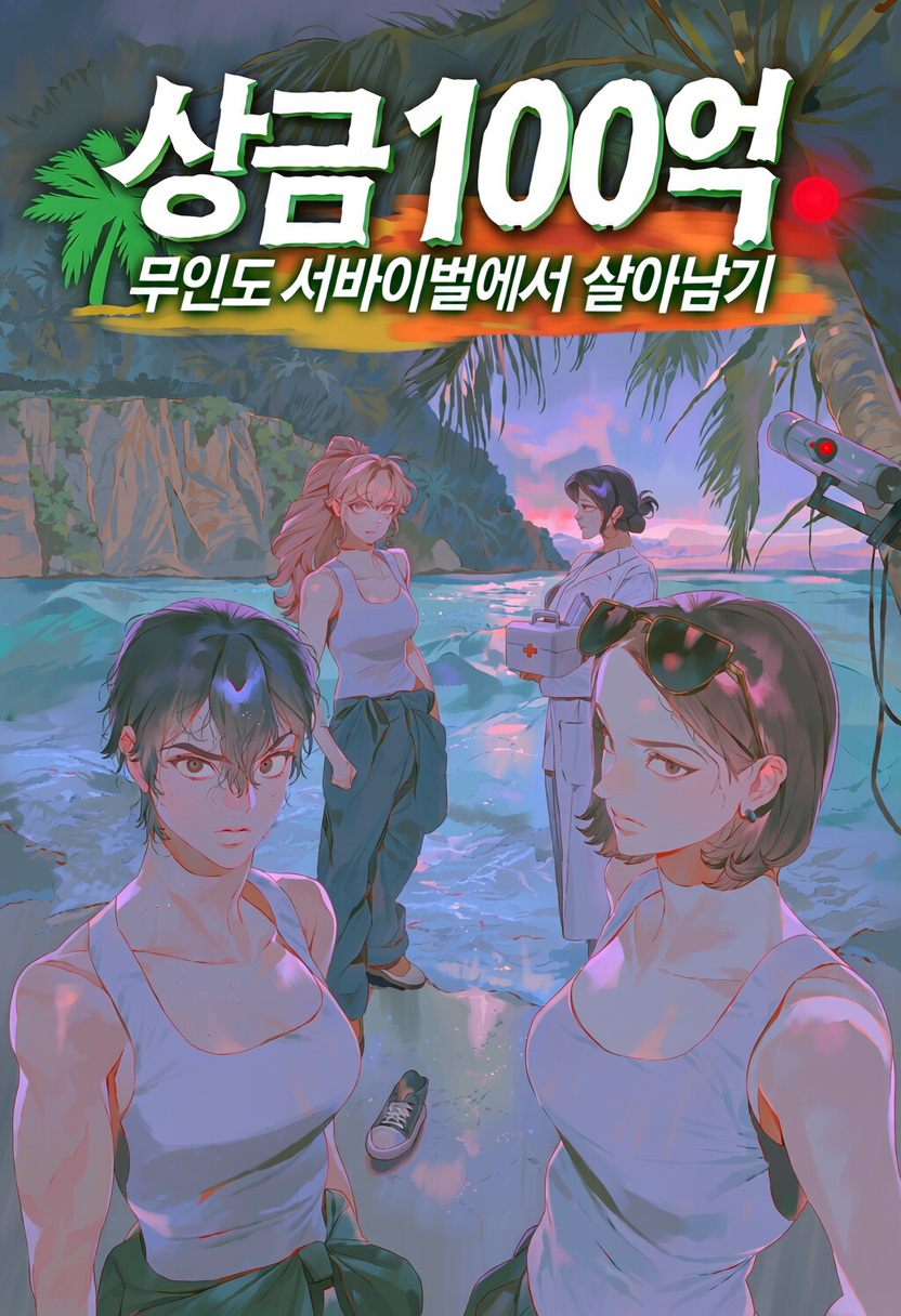 상금 100억 무인도 서바이벌에서 살아남기 표지