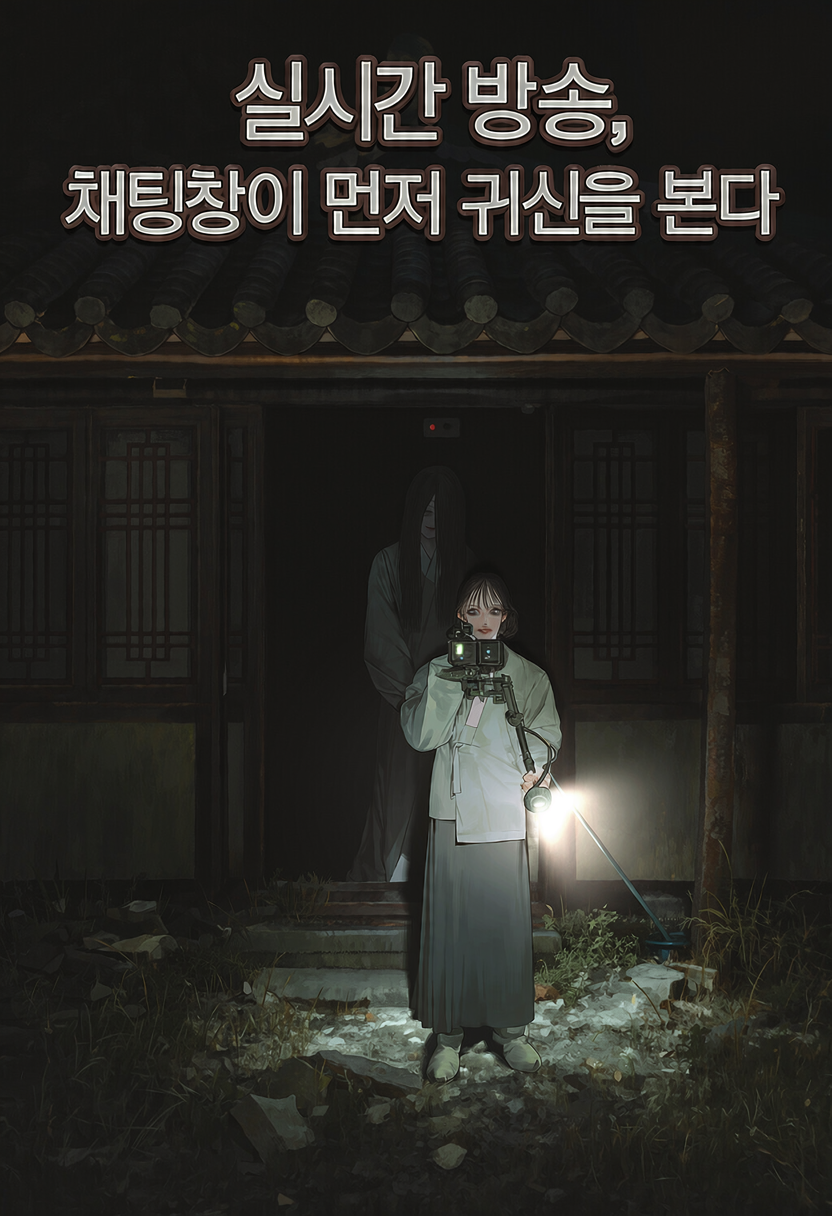 실시간 방송, 채팅창이 먼저 귀신을 본다 표지